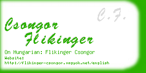 csongor flikinger business card